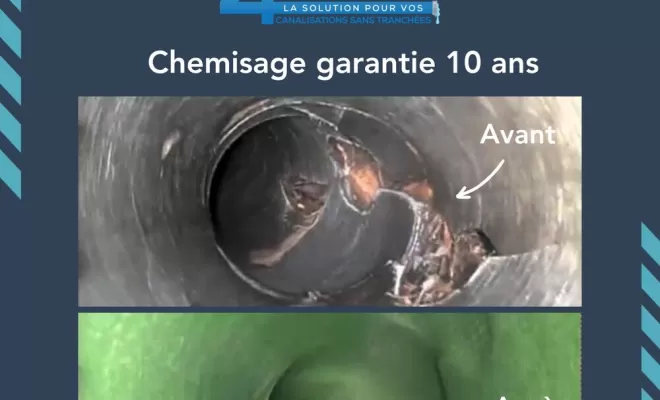 Réhabilitation de canalisation, Remoulins, 4CANA