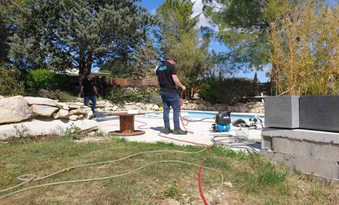 Réparation de fuite de piscine, Remoulins, 4CANA