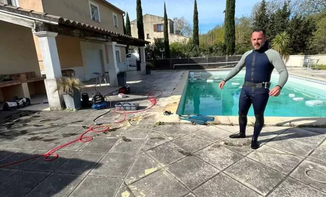Réparation de fuite de piscine, Remoulins, 4CANA