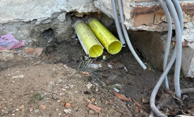 Chemisage de  2 conduites en Fibrociment sur Maillanes